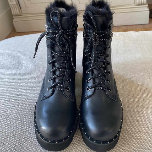 Free People Shoes - Free People and Anthropologie NWT Bibi Lou Black Combat Boots. Comfortable fun!